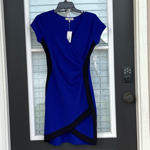 almost famous blue dress ALMOST FAMOUS Womens Blue Chain Straps Sleeveless Mini Body Con Dress  Juniors XL